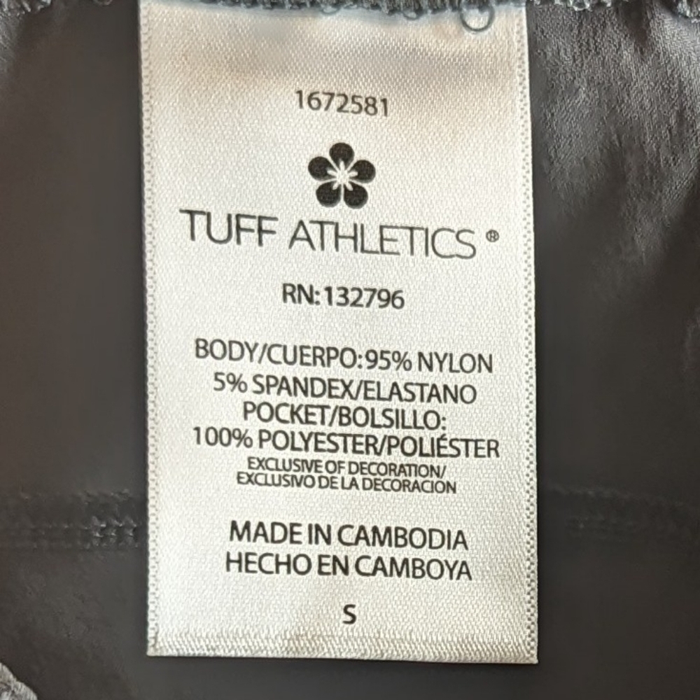 Tuff Athletics Women's Black Camo Quick Dry Active Shorts, size S NWT - Picture 6 of 7